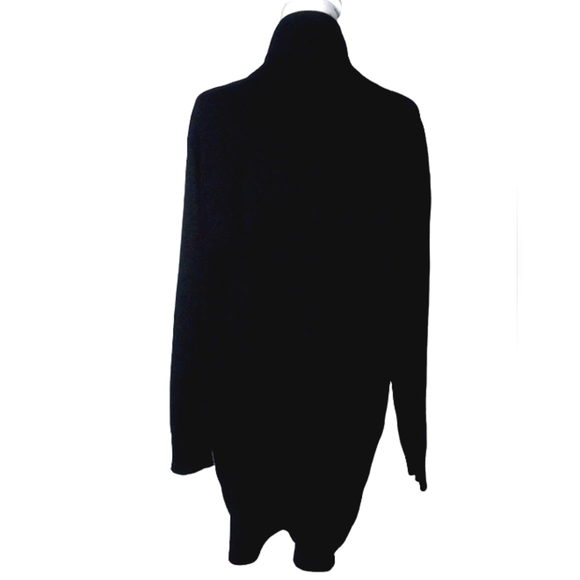 Cyrus Black Open Drape Front Cardigan Soft Nylon Blend Office Errands Size 2X - Picture 4 of 8